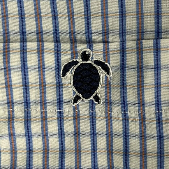 Simply Southern Shirt Mens M Plaid Office Casual Preppy Modern Minimal Coastal - Picture 6 of 12